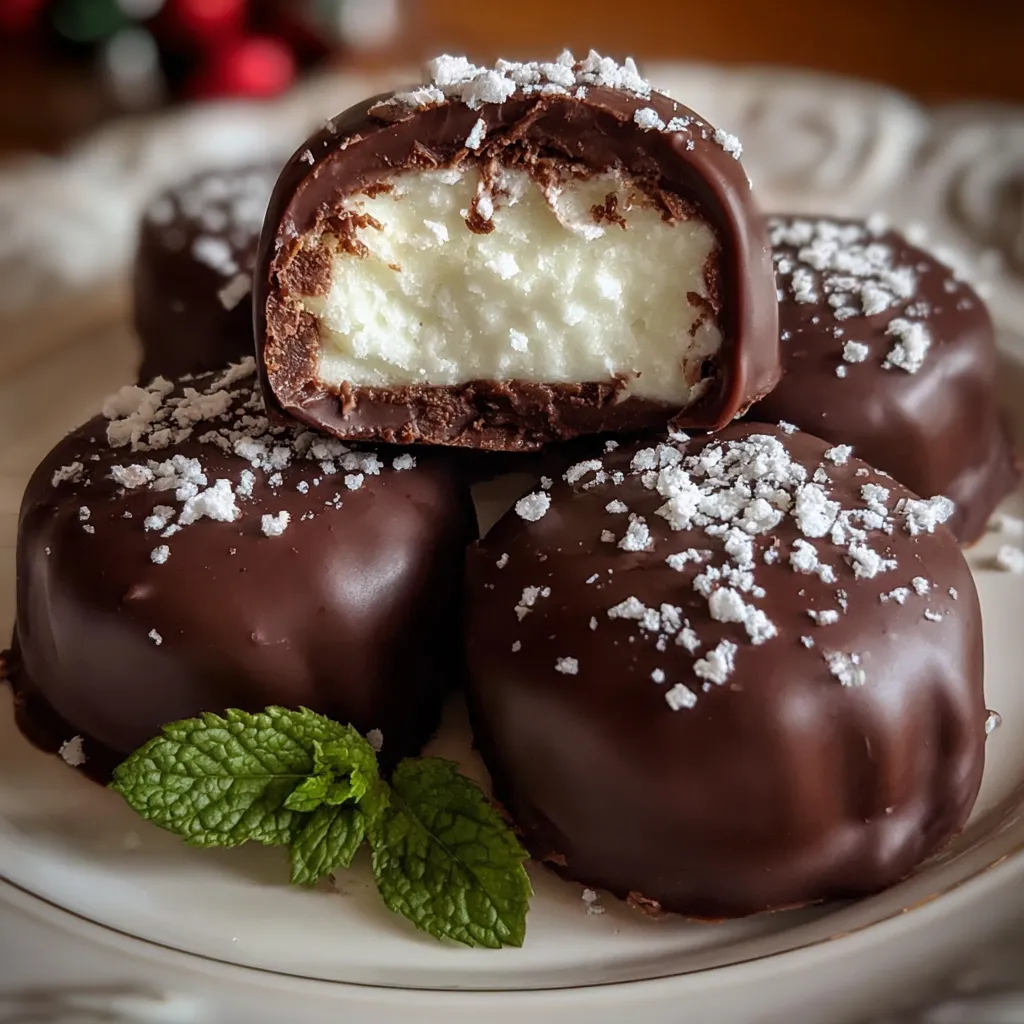 Homemade Peppermint Patties Recipe with Rich Dark Chocolate Coating (5 Ingredients!) - tertiary view